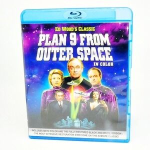 Plan 9 from Outer Space (1957) (Blu-ray) Ed Wood Legend Color + B&W RARE OOP